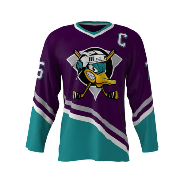 mighty ducks cartoon jersey