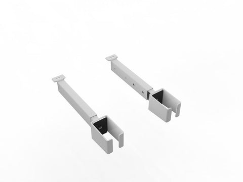 Agile Screen Bracket-Office Partitons-Single Sided (Pair)-White-Commercial Traders - Office Furniture