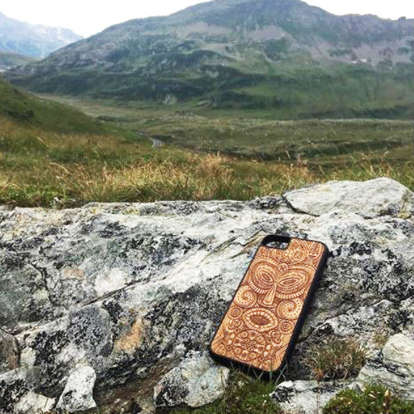 Arican Tribal Mask Phone Case in Nature