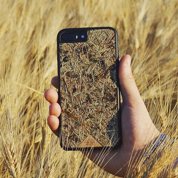 All natural Alpine Hay Phone Case in the Field