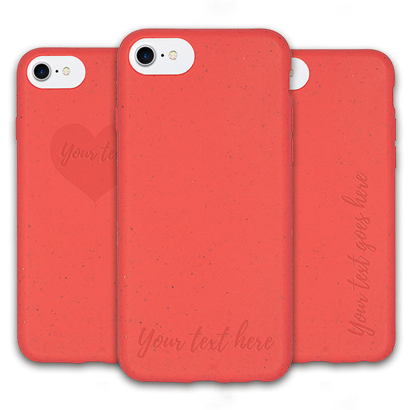 Custom Text Variations on Biodegradable Phone Case