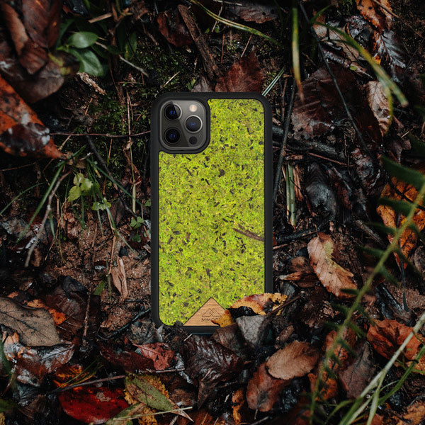 Forest Moss Phone Case on the ground