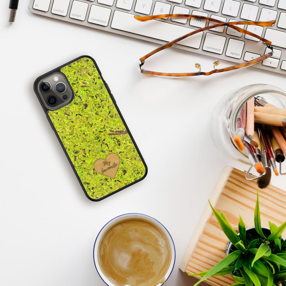 Personalized Forest Moss Custom Text Phone Case