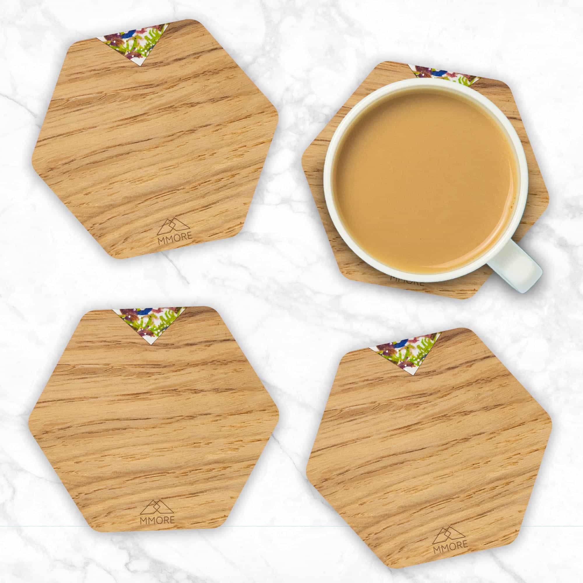 All natural Wooden Coasters Oak