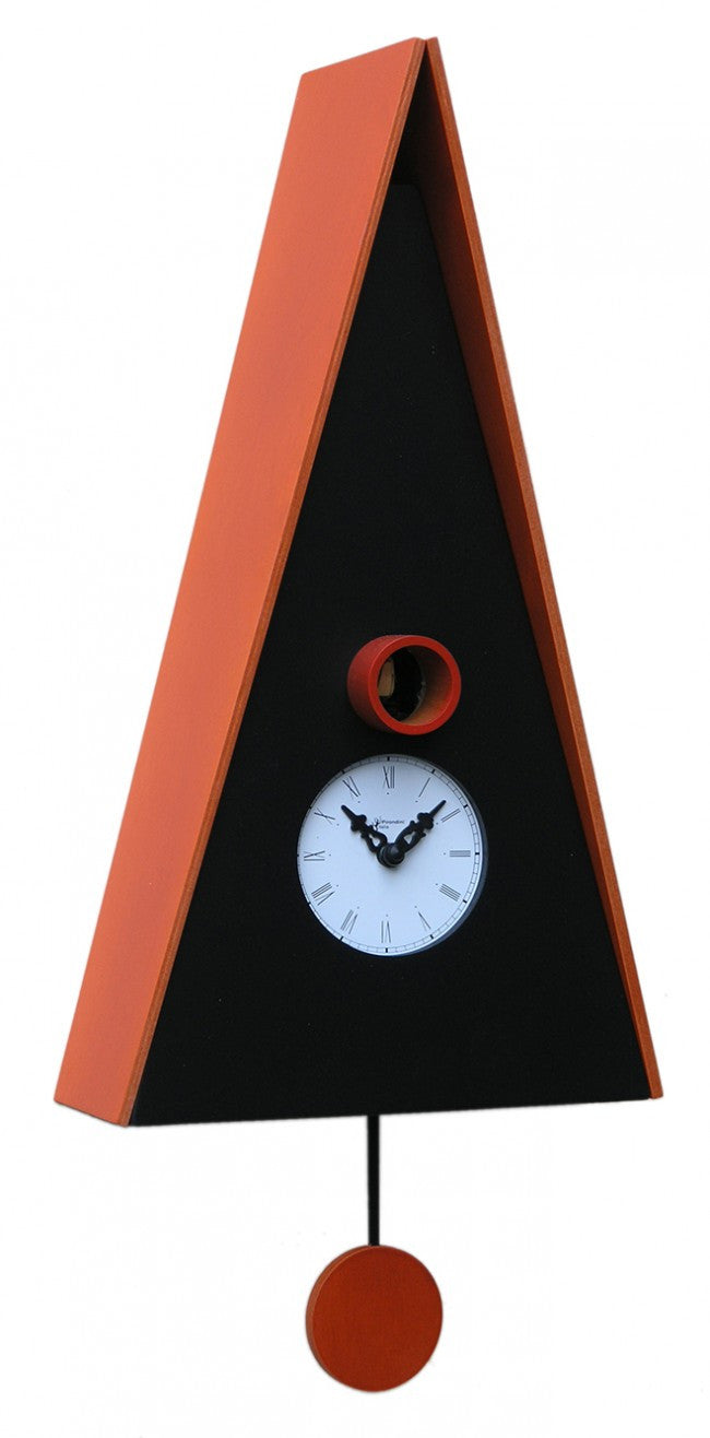 'Cucu Norimberga' Cuckoo Clock (Black & Orange) by Pirondini - Cuckoo ...