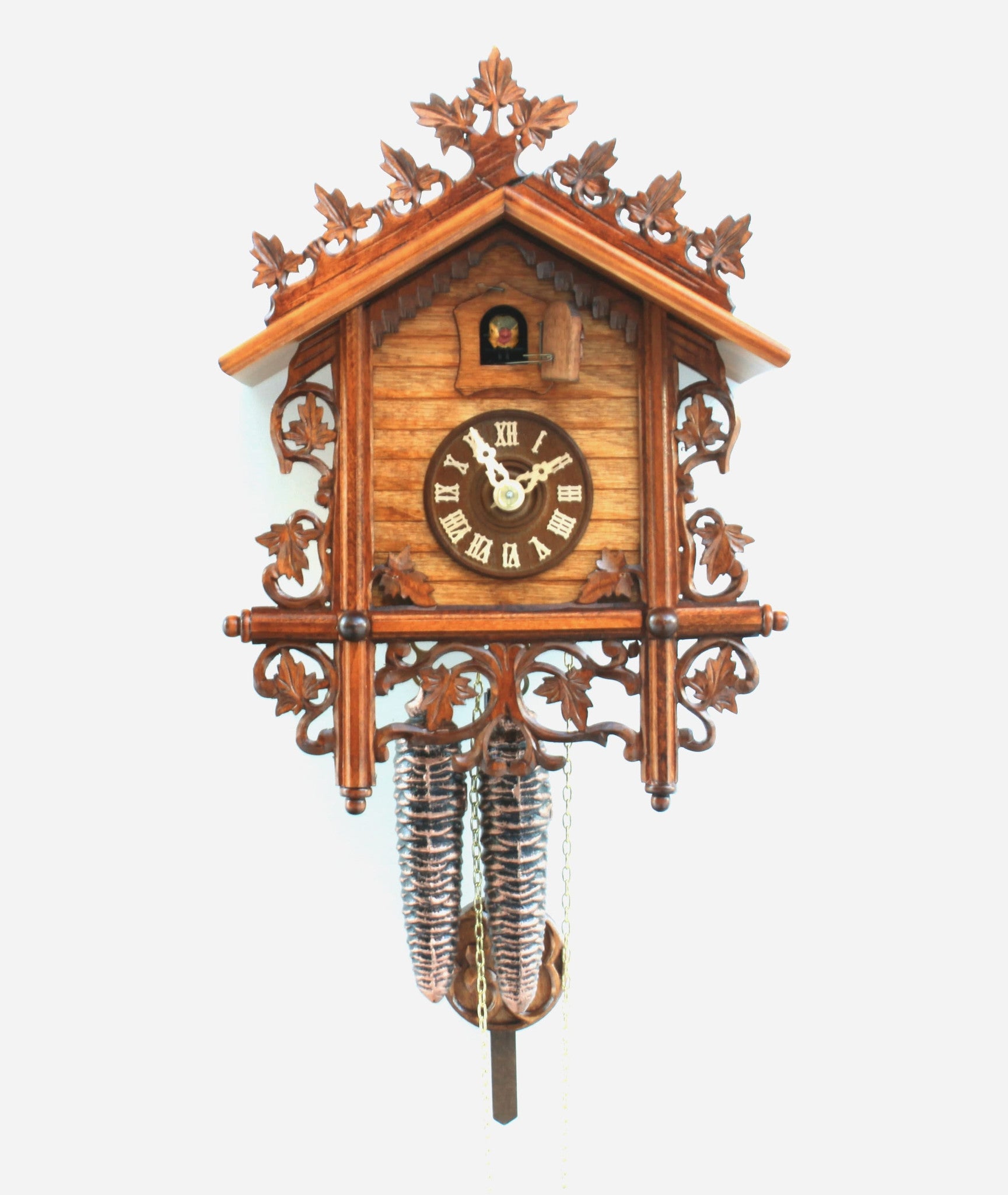 Antique Replica 1885 'Railroad' style 1day movement cuckoo clock 27cm