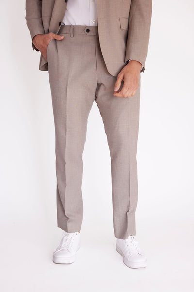 Tan Linen Suit