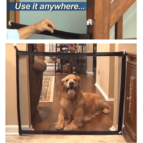 portable dog safety door guard