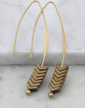 Boho Chevron Earrings #S377