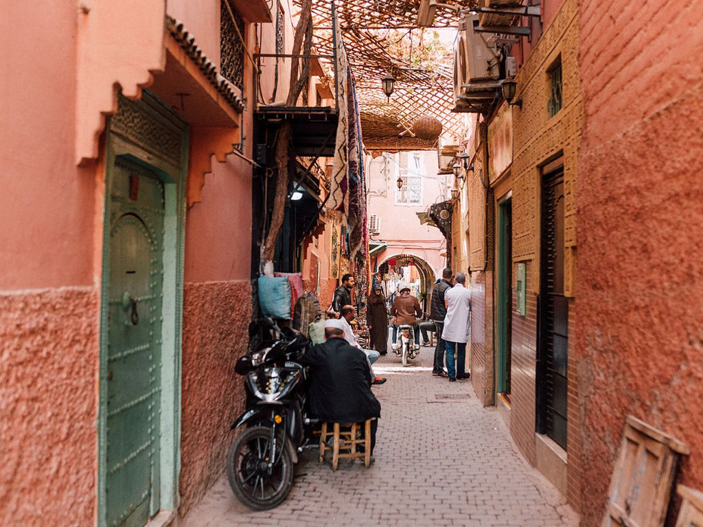 Marrakech streets the pink city