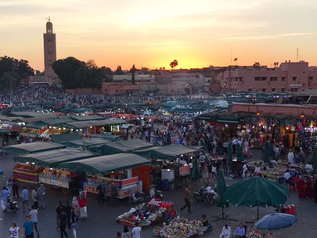 Sunset over Jmaa el Fna The big square