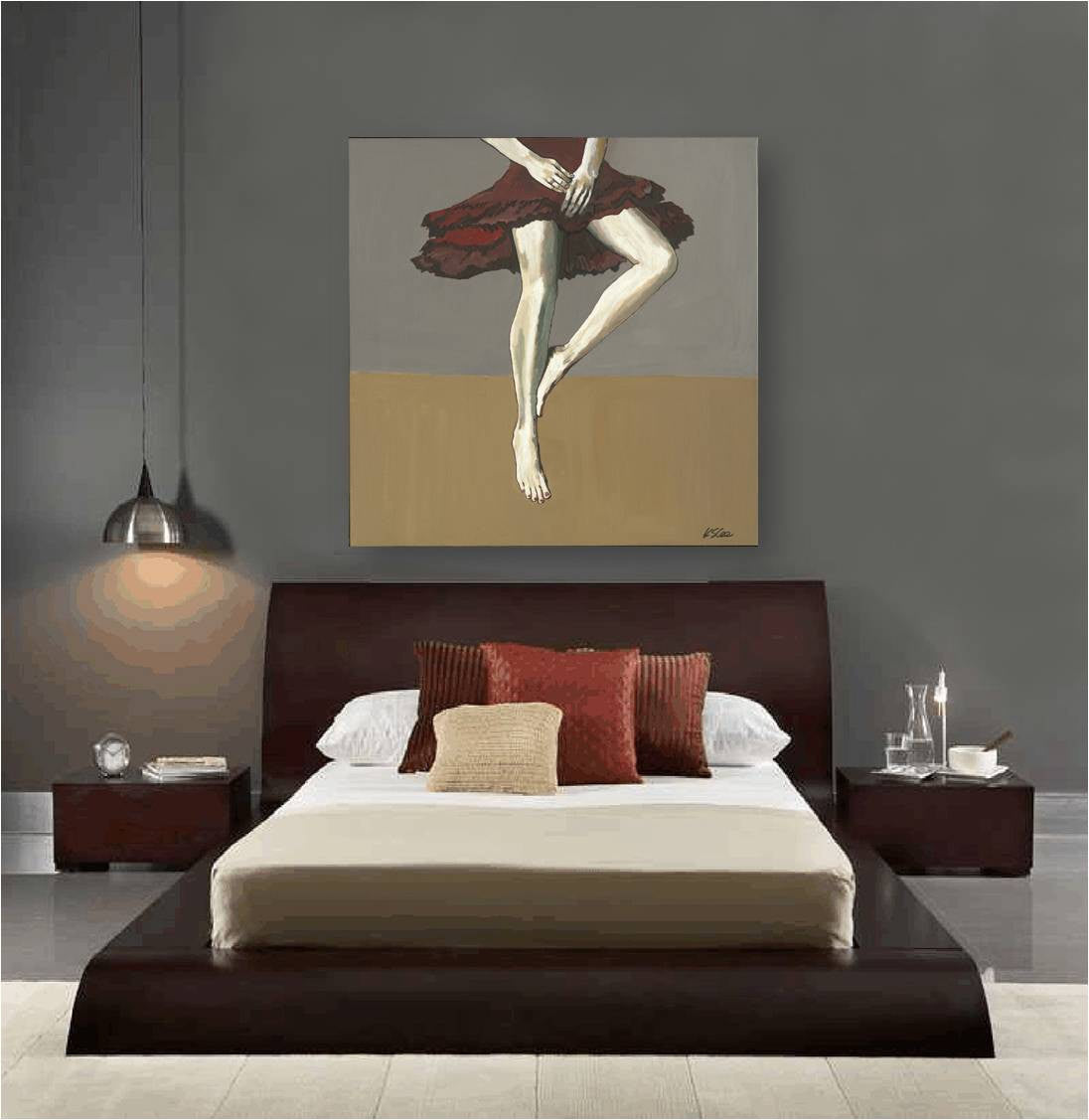 Sexy Woman Modern Canvas Print Large Modern Wall Art Shoa Gallery