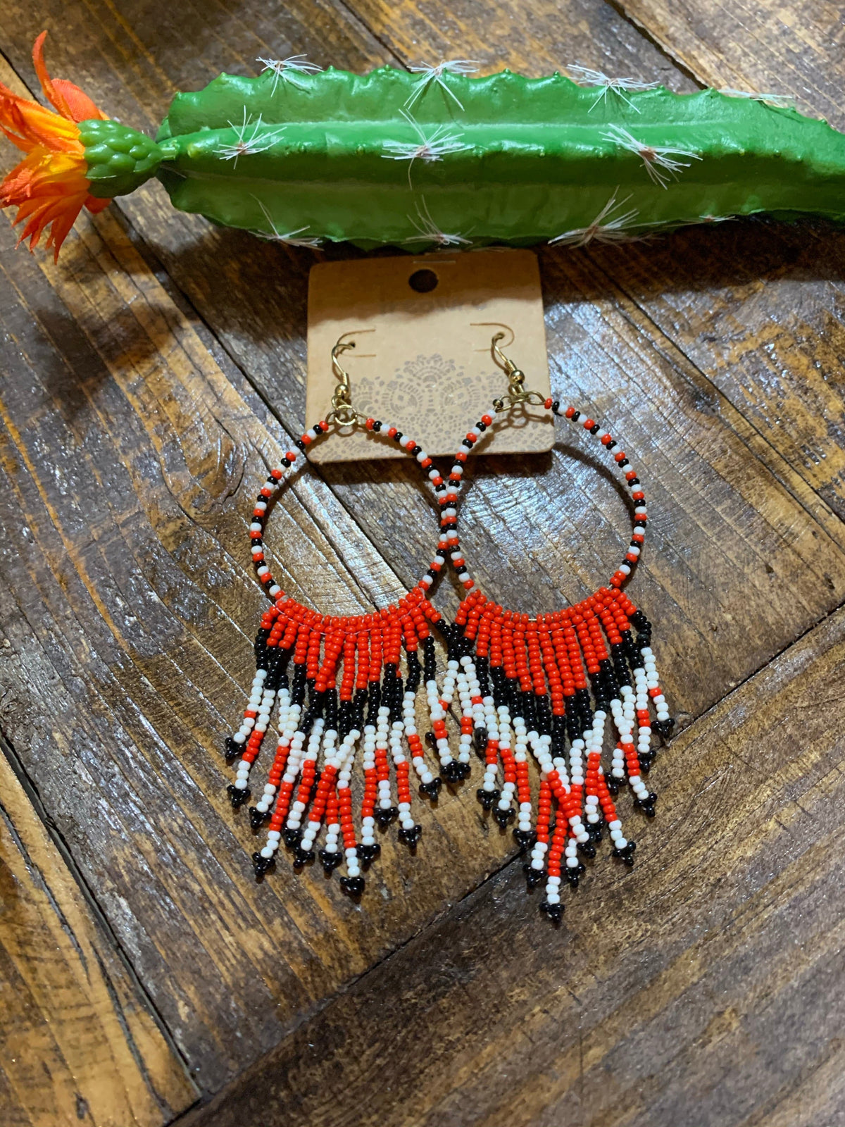 Navajo beaded southwestern earrings – Southwest Bedazzle