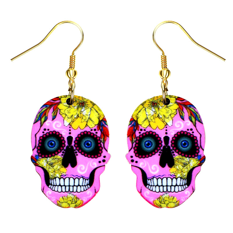 skull earrings