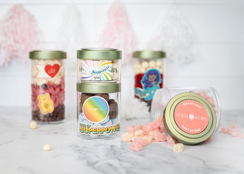 Large lolli jar fillables with stickers and magnets