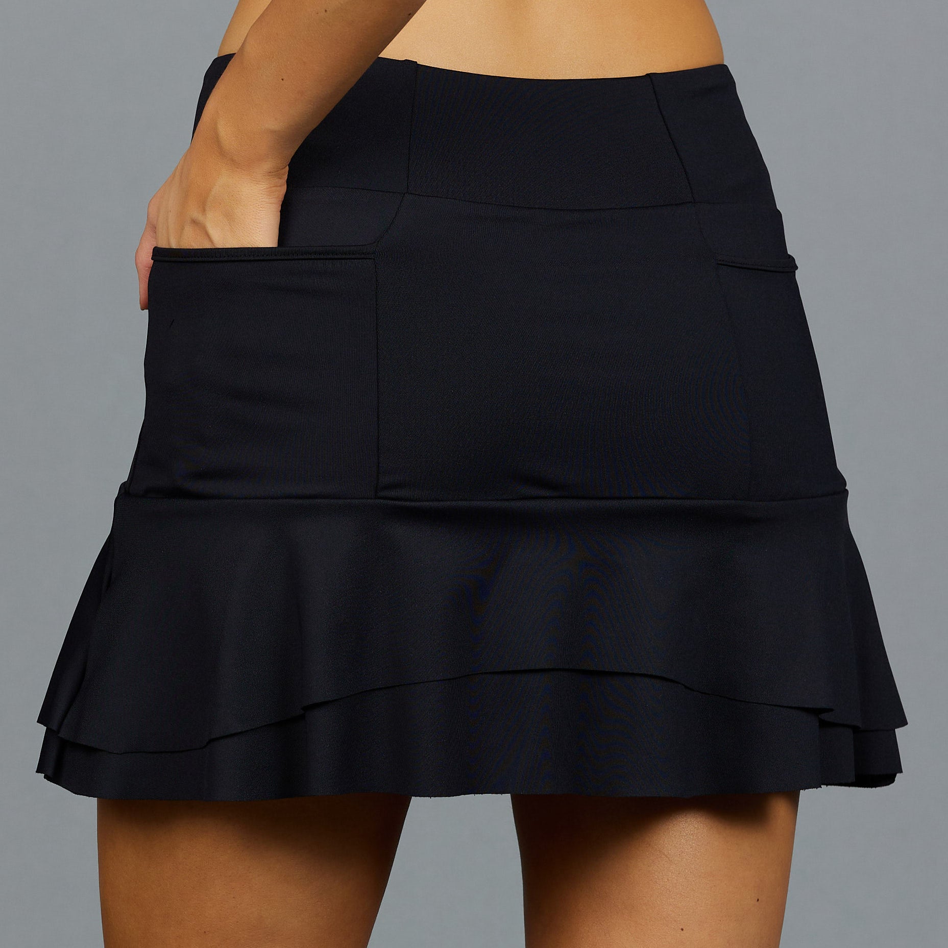 Mid Classic Skort (black) | Women Tennis Skirt | Tennis Apparel – Denise  Cronwall Activewear