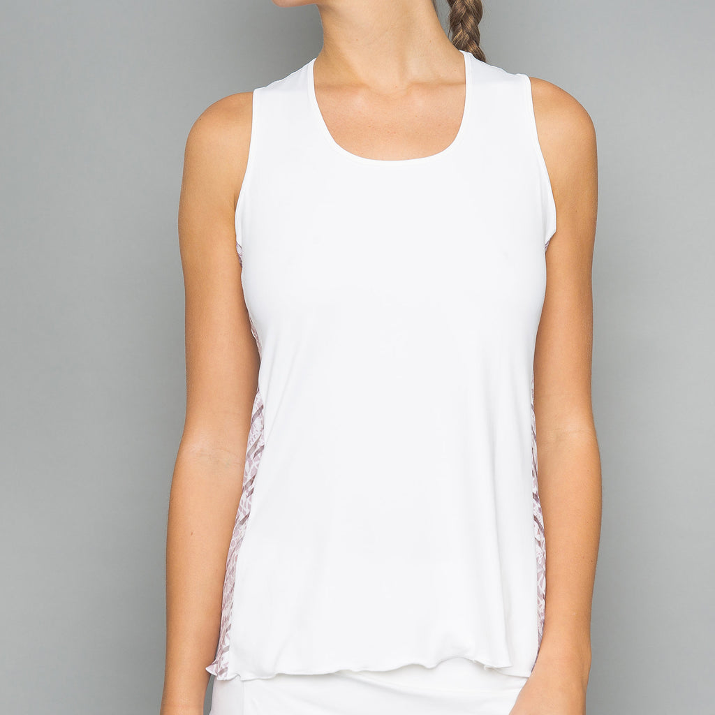 Sienna Tank Top (white) | Denise Cronwall Activewear