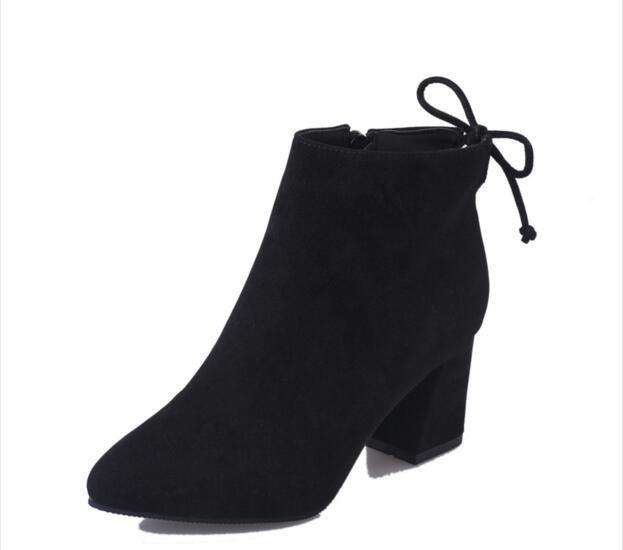 medium heel ankle boots