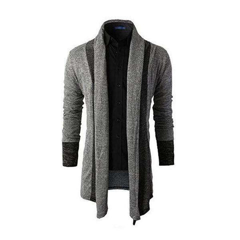 long sleeved CARDIGAN SWEATER MENS shawl – Offer Factor