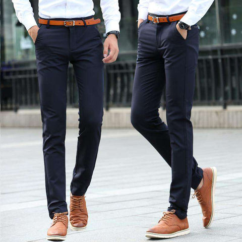 men's slim tapered dress pants