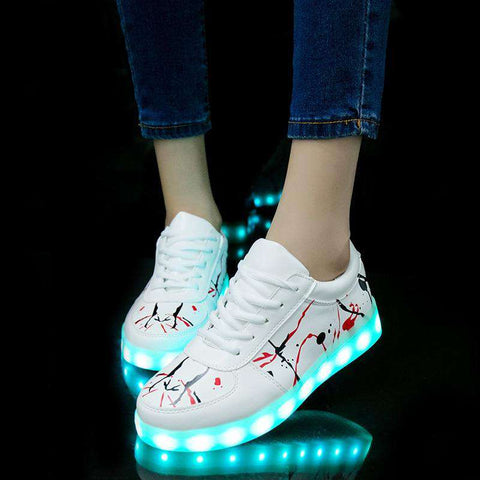 Womens Light Up Shoes Trendy Led Shoes 