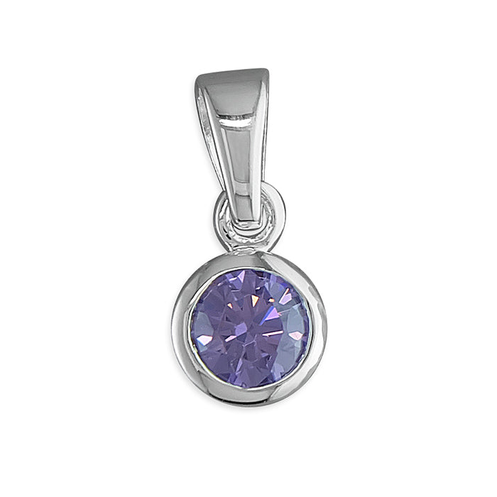 Charms with Meaning - Light Amethyst Pendant - June - Friendship & Compassion
