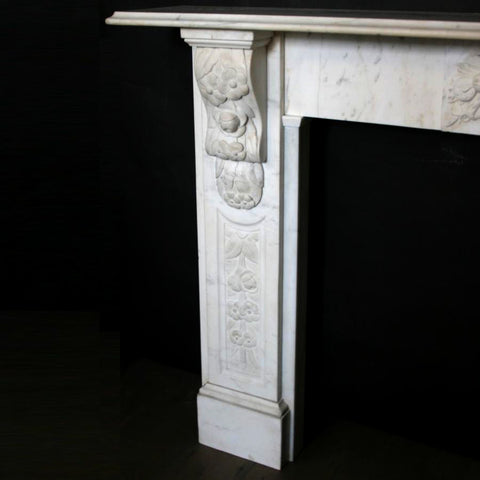 Decorative corbel fireplace surround