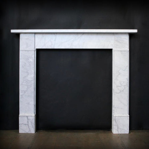 Carrara Marble Victorian Style Fireplace Surround