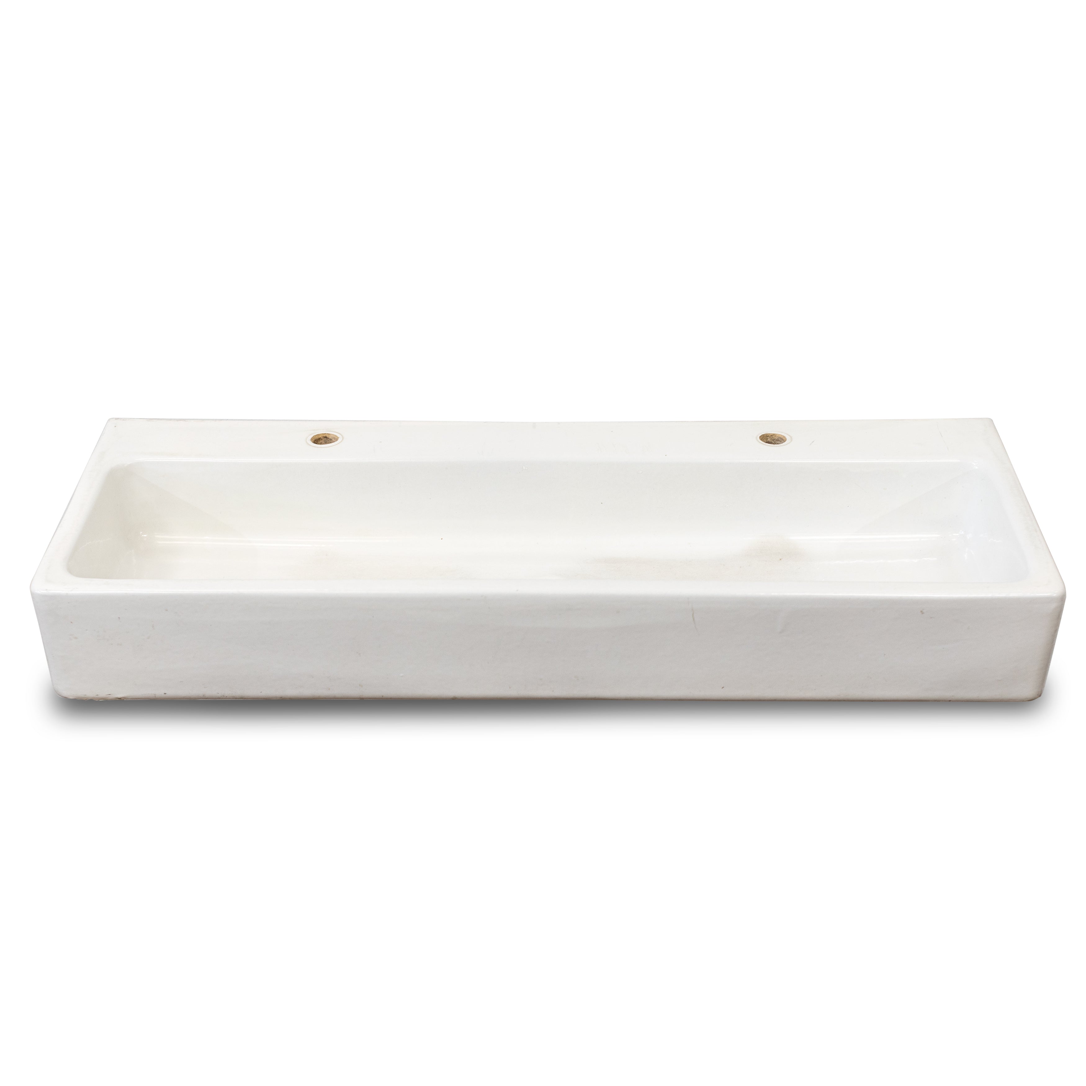 Large Reclaimed Porcelain Trough Sink