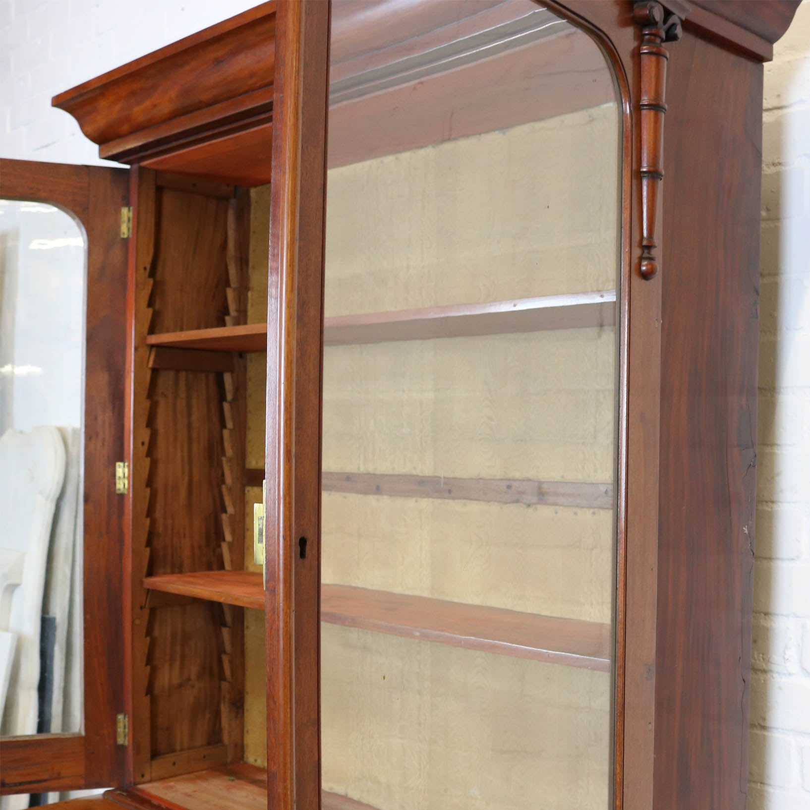 Victorian Mahogany Glass Fronted Dresser The Architectural Forum