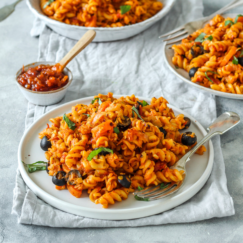 Spicy Tomato Pasta – Rubies in the Rubble