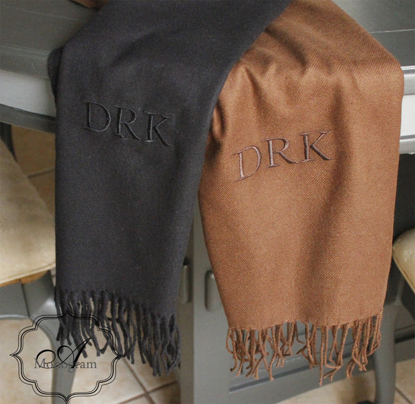 Monogrammed Scarf Personalized Gifts for Men – Atlanta Monogram