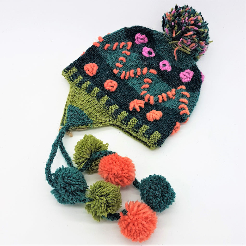 small bobble hat