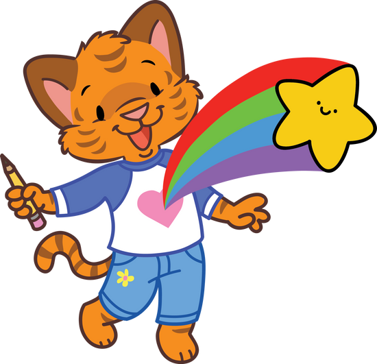 Rainbow Cat Vinyl Sticker