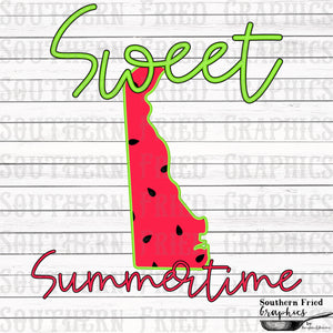 Delaware Sweet Summertime Digital Graphic