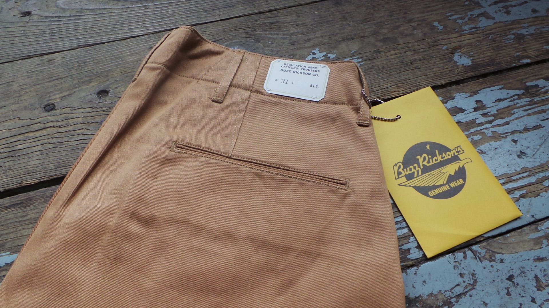 Buzz Rickson WWII Chinos Camel - American Classics London