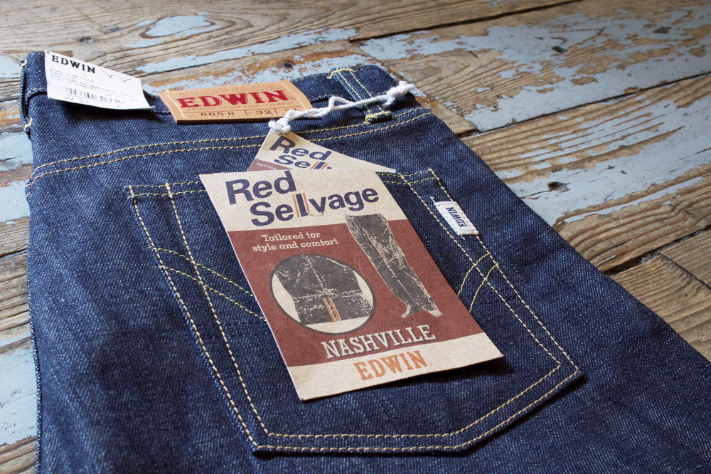 red selvage jeans