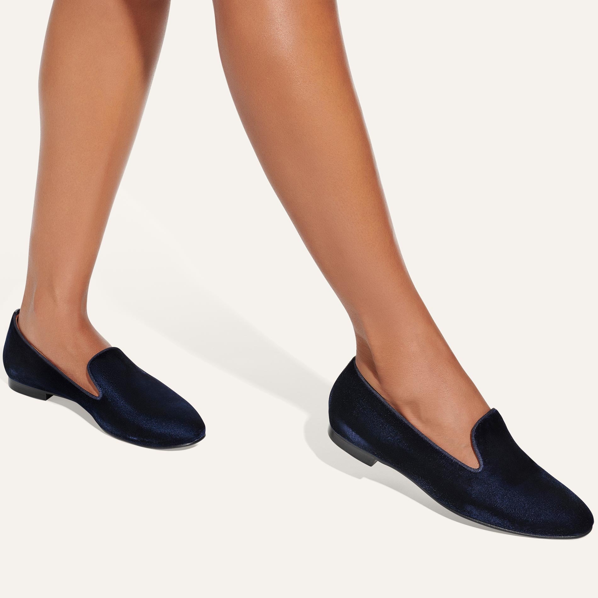 The Loafer - Navy Velvet