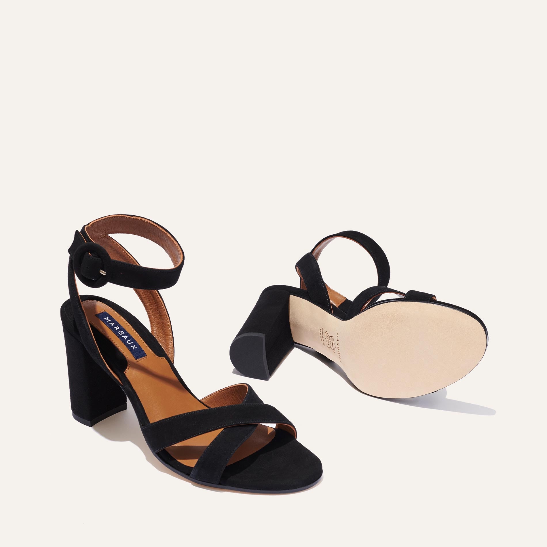 The Uptown Sandal - Black Suede