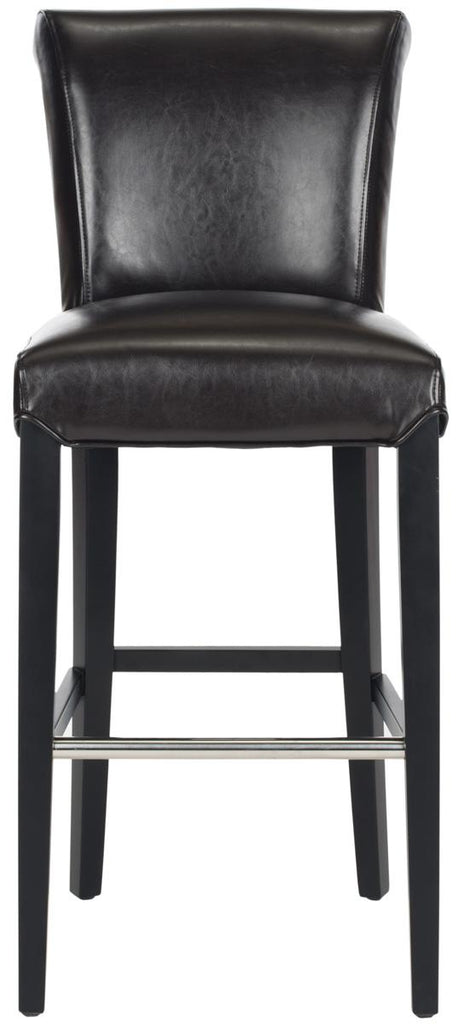 Download Safavieh Seth Bar Stool - Available in Black, Brown, Clay, Antique Brown or Sky Blue