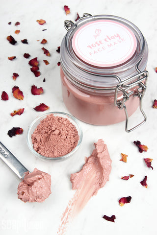 Rose Clay Face Mask on the Best Day Ever blog.