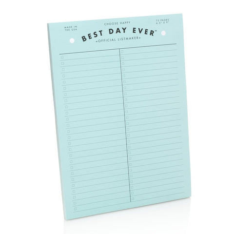 Making a to-do list is key to productivity. Read the article on the Best Day Ever blog.