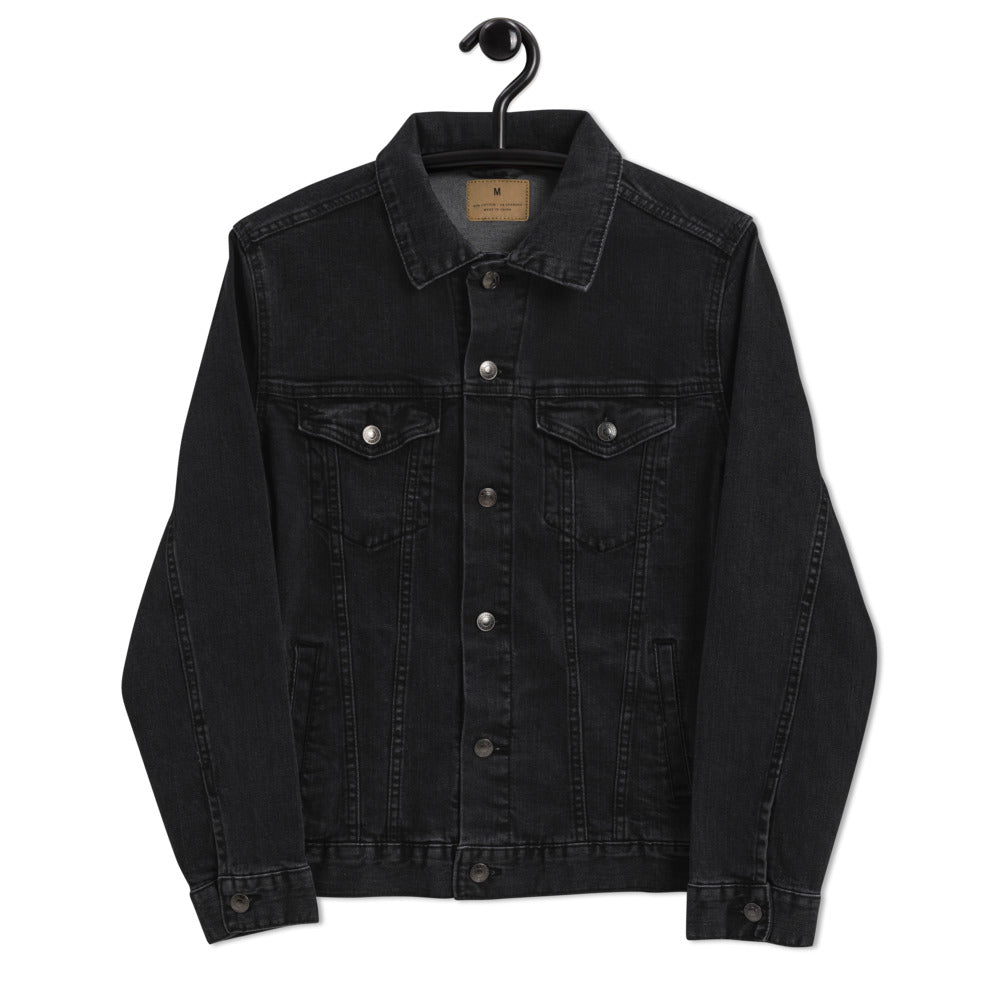 Aesthetic Structure Black Unisex Denim Jacket