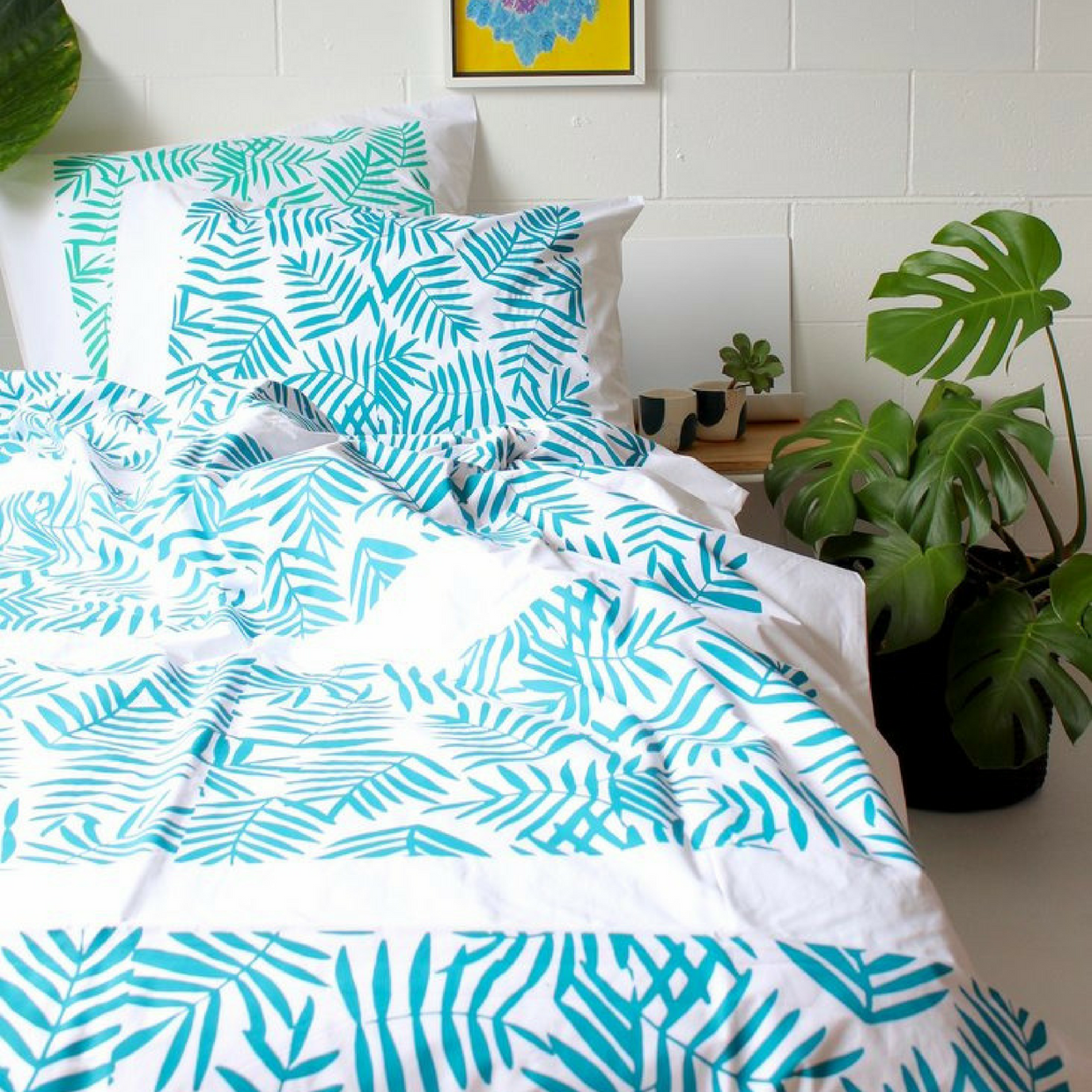 Paradise Teal Duvet Cover King Single Buy Online In Nz