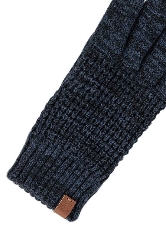 Waffle Knit Gloves w/ Fleece Lining