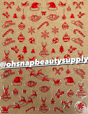 *** RED Christmas CB 149 Sticker