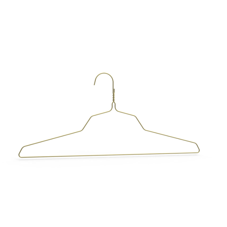 BriaUSA Heavy Duty 50 Pack Coat Hangers 18 inch Length 11.5 Gauge Thickness  Galvanized Metal Wire