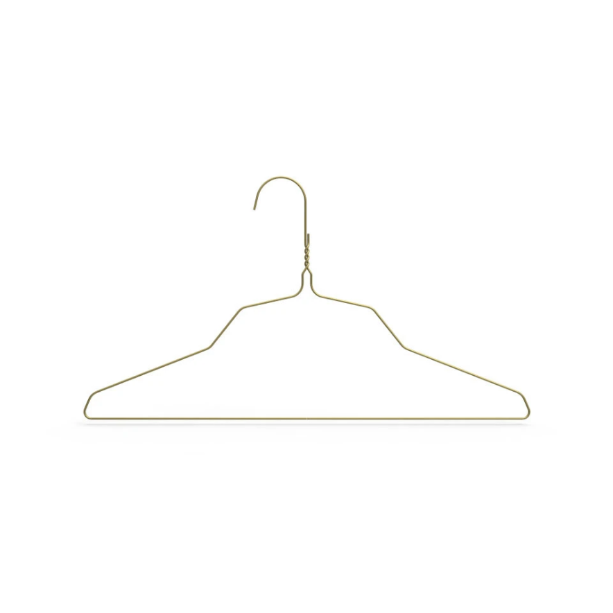 Commercial Grade Metal Children's Hangers - 13 Length/ 13 Gauge - 500/Box  - Gold