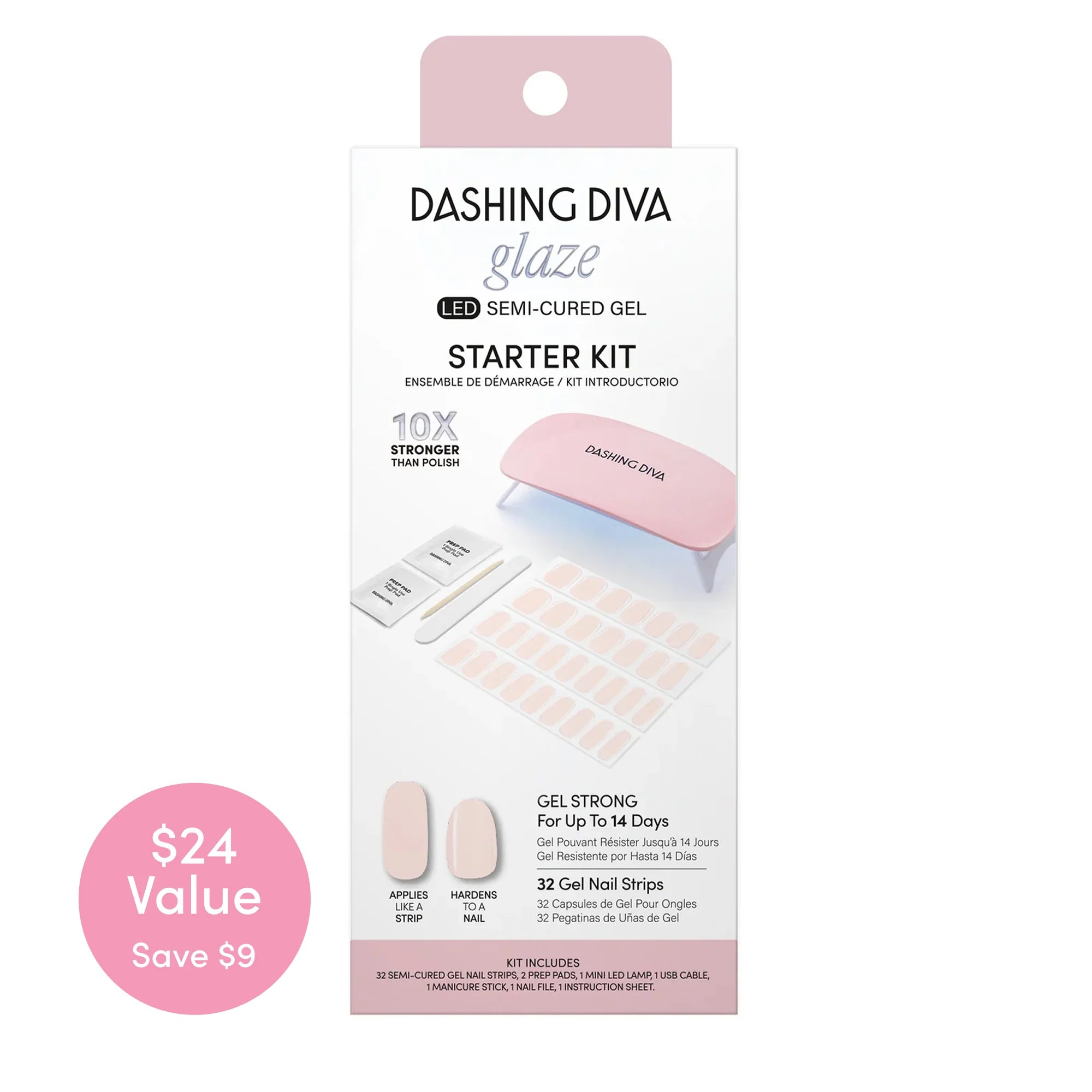 Dashing Diva Glaze: Semi-Cured Gel Strips Between the Sheets