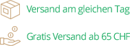 Versand am gleichen Tag und gratis Versand ab 65 CHF